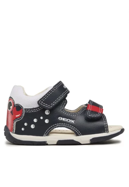 Детски сандали  301644811 - Естествена кожа/текстил - Тъмносин