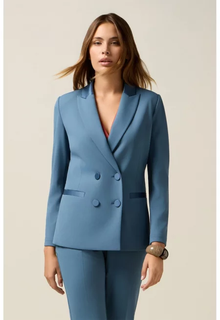 Двуредно сако с двойни ревери