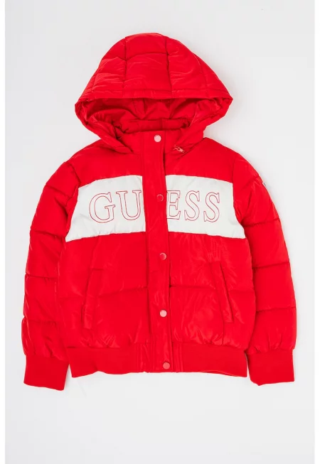 JEANS - Зимно яке с качулка и лого