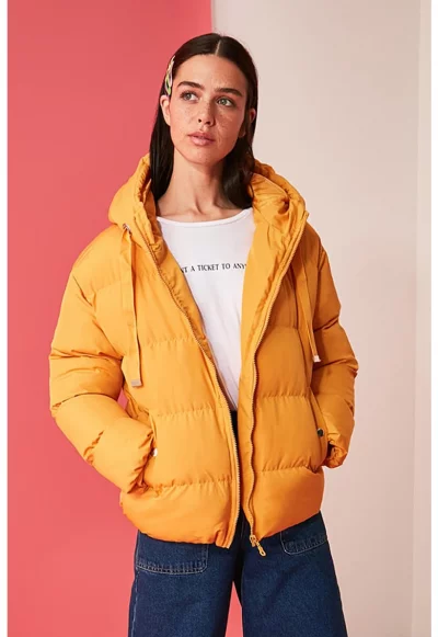 Капитонирано зимно яке с качулка