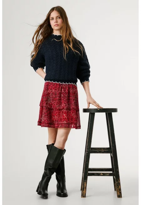 Къса пола с принт