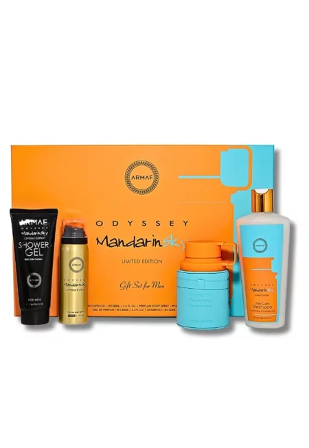 Комплект Odyssey Mandarin Sky Eau de Parfum 100ml + Душ гел - 100ml + Шампоан - 250ml + Део спрей 50ml