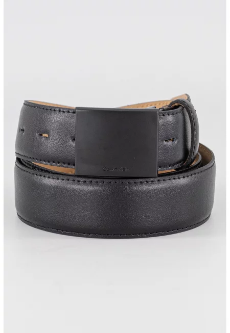 Кожен колан - Черен
