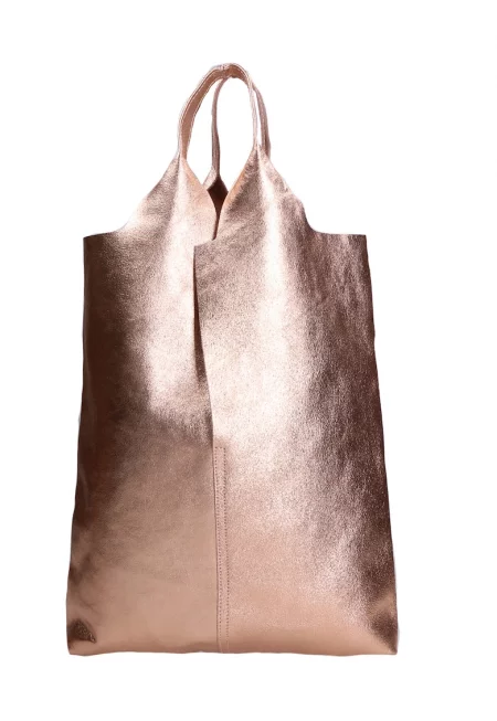 Кожена чанта Хобо с несесер с цип