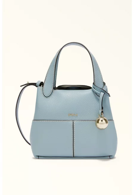 Кожена чанта през рамо с отделяща се презрамка