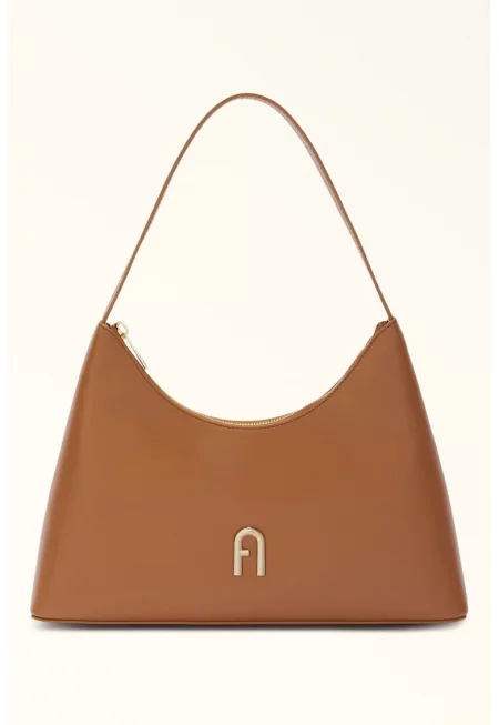 Кожена чанта с дълга дръжка Diamante