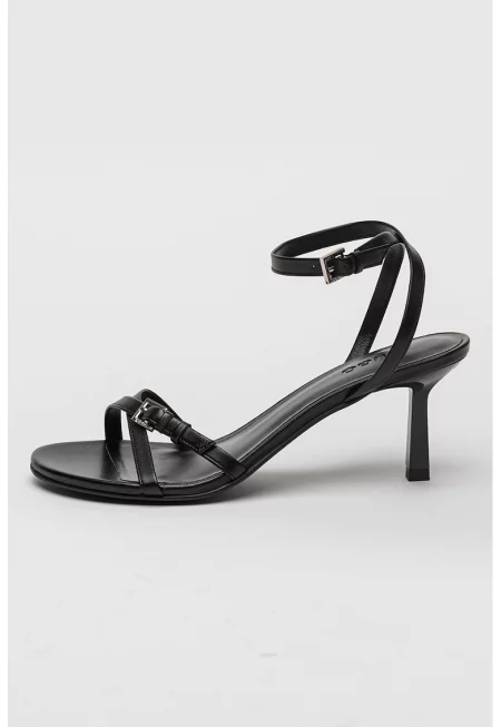 Кожени сандали Katniss - Черен
