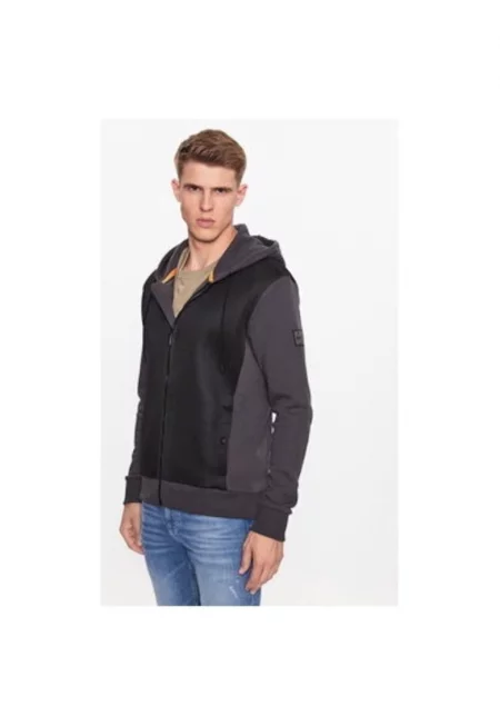 Мъжка блуза -  302612369 - Памук - Сив - Сив