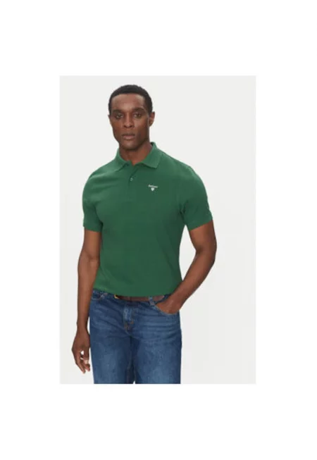 Мъжка поло риза  MML0358OL72 - памук - 67977 - Зелен