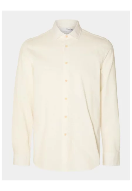 Мъжка риза -  303343262 - Памук - Бял