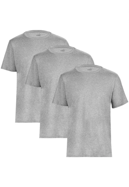 Мъжка тениска  Men Base T-shirt Grey Heather 3 бр