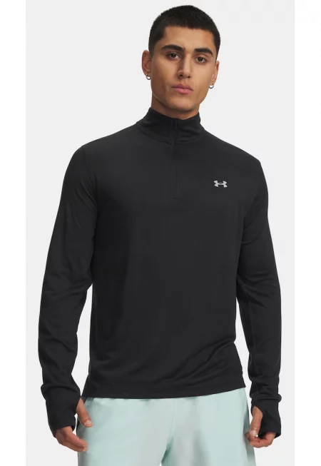 Мъжка тениска Under Armour UA Velociti 1/4 Zip-BLK Черна