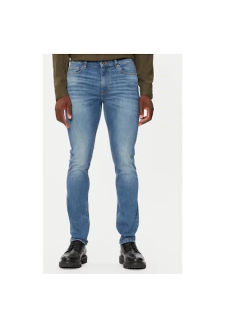 Мъжки дънки -  304464560 - Памук - Син - Син