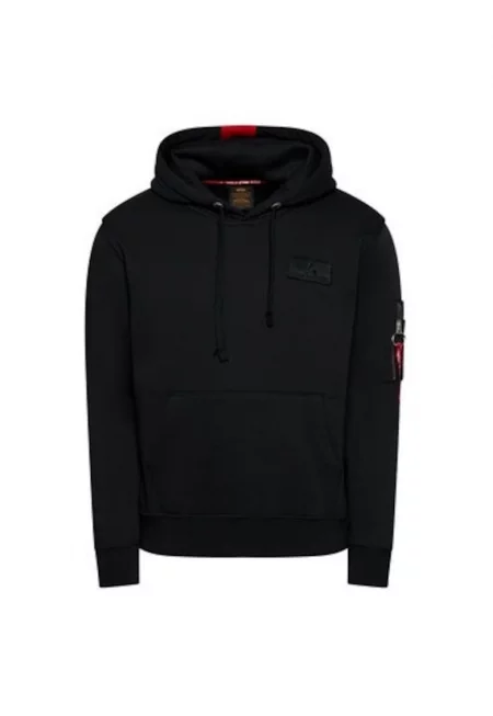 Мъжки суитшърт -  208180450 - Памук/Полиестер - S INTL - Черен