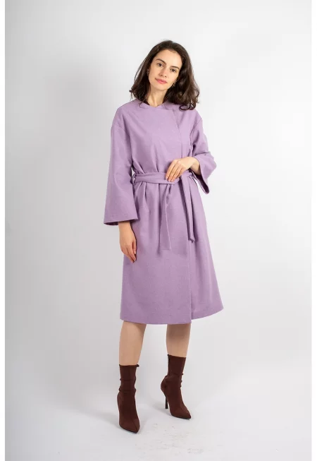 Палто с вълна Maeve - Лилав