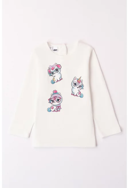 Памучна блуза с принт