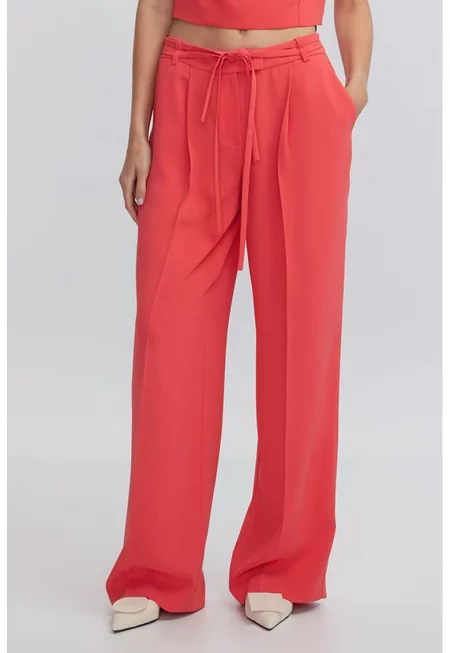Панталон с джобове - Корал