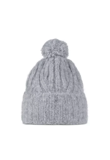 Плетена шапка  цвят nerla grey - за възрастни - Универсален размер