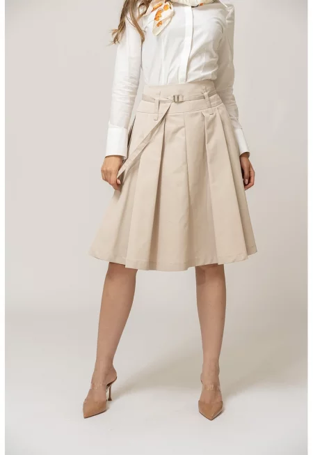 Плисирана пола - Бежов