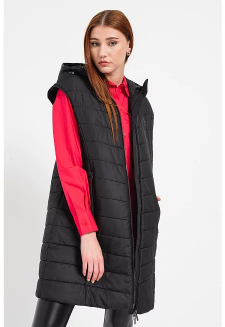 Подплатен елек с качулка