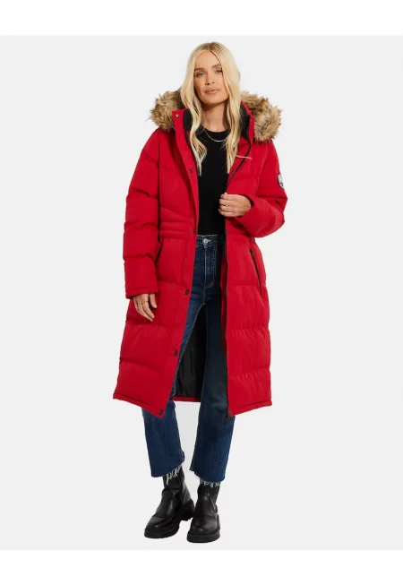 Подплатено зимно яке Arnie 5983 с еко пух и качулка