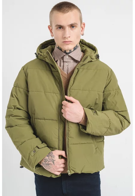 Подплатено зимно яке Ben - Зелени аспержи
