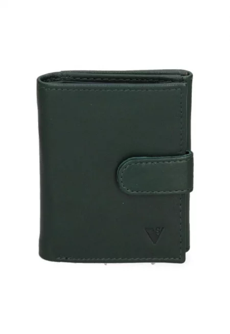 Портфейл от еко кожа - Тъмнозелен