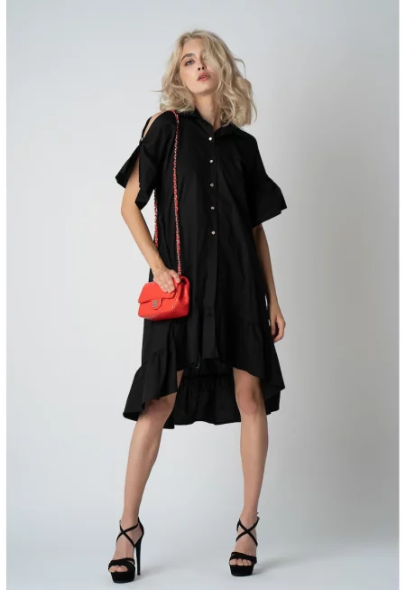 Rochie-camasa asimetrica