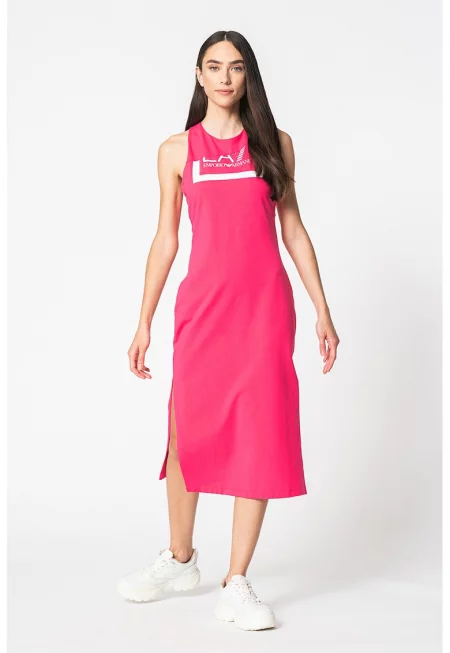 Рокля с памук и лого