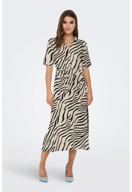 Рокля тип риза с колан