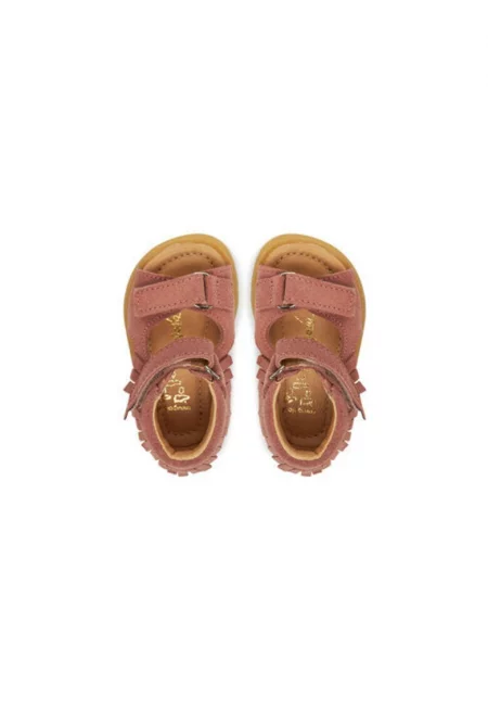 Сандали за момиче - 1145/5-44 -  Естествена кожа - Розови - Розово