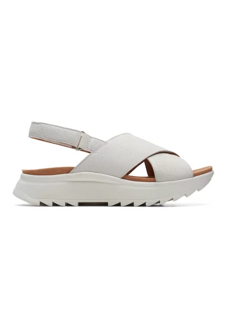 Скосени сандали Dashlite с кръстосани каишки - Слонова кост