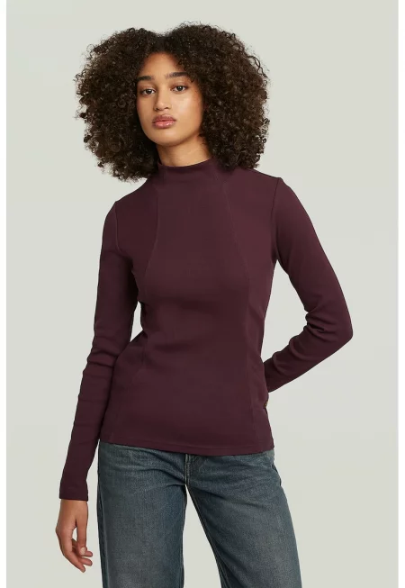 Слим блуза с памук