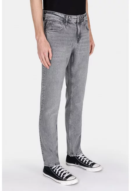 Слим дънки - Меланж тъмно сиво