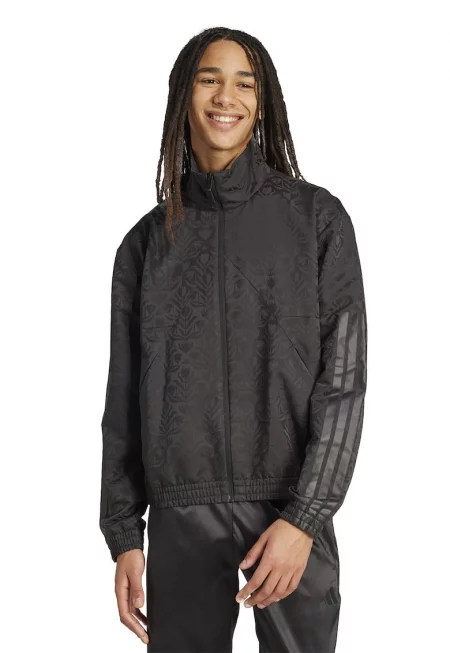 Суитшърт с цип и лого - Антрацитно сиво