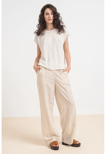 Свободна тениска Pavo с райе