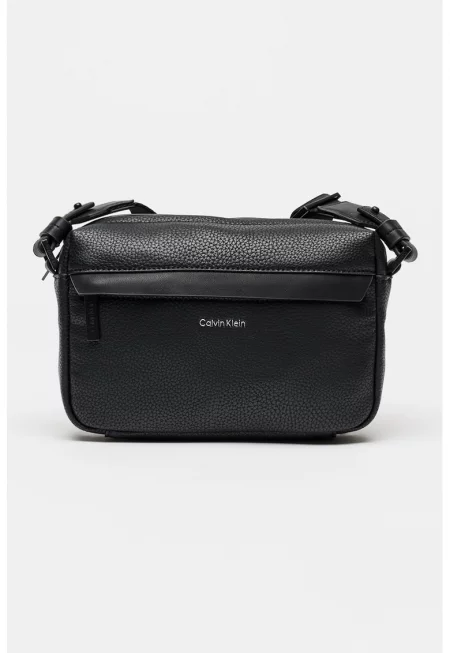 Текстилна чанта през рамо - Черен