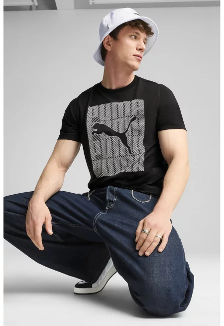 Тениска с памук и лого