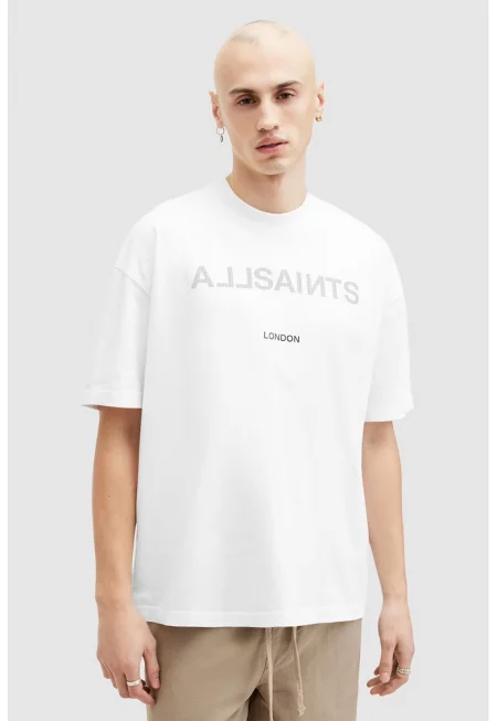 Уголемена тениска Cutout с лого