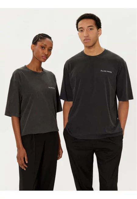 Унисекс тениска -  305038531 - Органичен памук - Черна - Черен