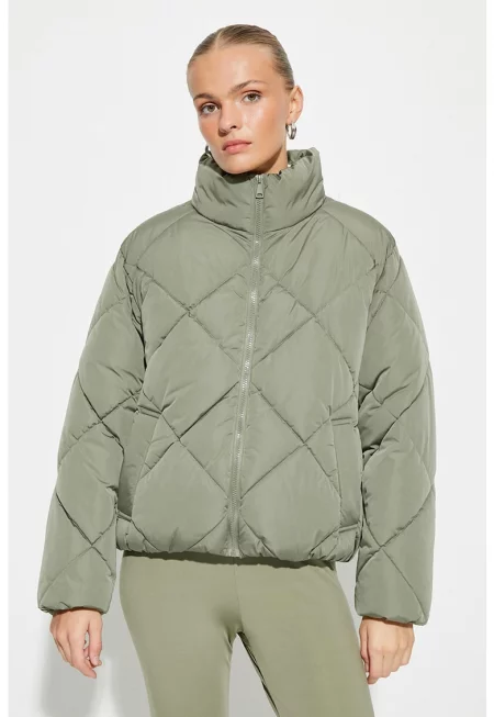 Ватирана зимна парка с цип