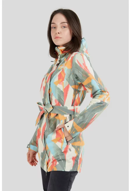 Яке с качулка и принт - Многоцветен