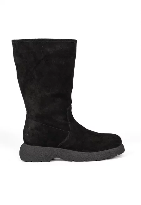 Ботуши от велур Kossen - Черен