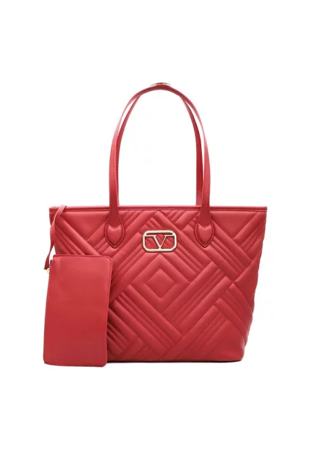 Чанта Tote от еко кожа с клъч