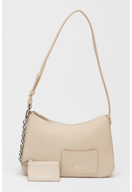 Чанта за рамо от еко кожа и калъф за карти