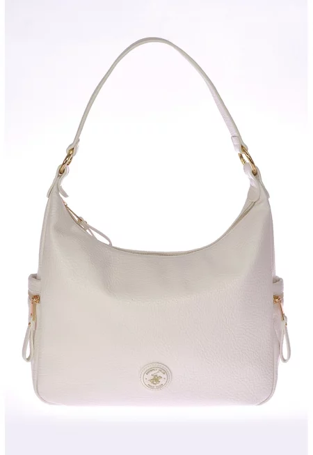 Чанта за рамо от еко кожа - Крем