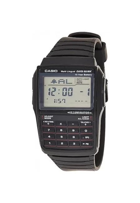 Часовник  Винтидж калкулатор Edgy - 65499 - Черен