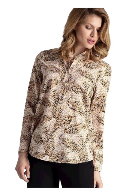 Дамска блуза 5902 -  Полиестер - Многоцветна