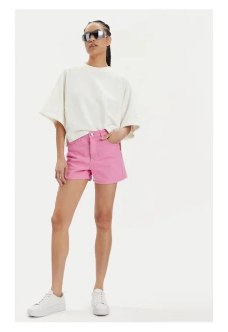 Дамска блуза - лее - екрю - памук