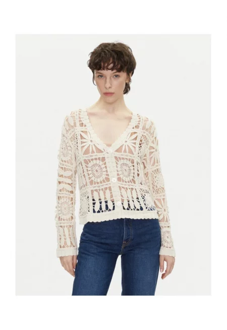 Дамска блуза  PL702273 - Памук - Бежов - Бежов